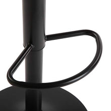 Versa Zena Sgabello Alto da Bar, Rotante, Misure (A x L x l) 81,5 x 35 x 35 cm, Acciaio, Color Nero