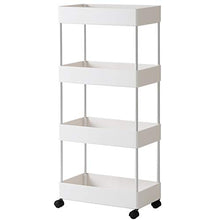 &ripiano di stoccaggio Scaffale mobile della cucina dello scaffale del bagno multifunzionale del carrello della scaffalatura di stoccaggio a 4 strati multifunzionale della famiglia con la ruota Scaffa