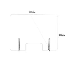 Anti-starnuto Barriera Separatore per Ufficio Acrilico Trasparente Protezione Barriera Portatile con Portello di Trasferimento Protezione per Starnuti per Ricezione Negozi Bar