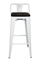 La sedia spagnola Tólix Set di sgabelli con Schienale, Legno, Bianco, 53.50x52x73 cm, 2 unità