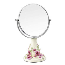 LFK Vintage Makeup Mirror,Specchio girevole a 360°,1X e 3X ingrandimento,Specchio cosmetico rotondo doppio lato rotante
