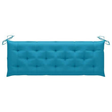 vidaXL Cuscino per Dondolo Azzurro 150 cm in Tessuto