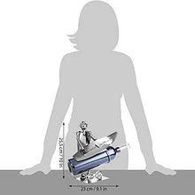 Brubaker Wine Bottle Holder Surfista con tavola da Surf - Oggetto Decorazione Metallo - con Biglietto di Auguri per Regalo Vino
