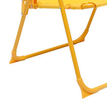 GOTOTOP Set da Bistrot per Bambini da Esterni con Ombrellone Set di Mobili da Giardino per Bambini Giallo 1 Tavolo 2 Sedie 1 Ombrellone