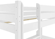 Erst-Holz Letto a Castello Bianco separabile per Adulti 100x200 e Due Cassettoni 60.16-10WT100S2
