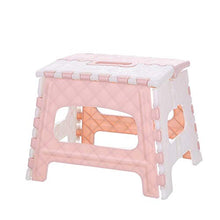 Sgabello Pieghevole da bagno Sgabello pieghevole per bambini Adulti Adulti Plastica Camping BBQ Cassaforte Sedia pieghevole portatile con manici Sgabello da bagno antiscivolo ( Color : Light Green )