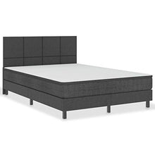 FAMIROSA Letto a Molle Grigio Scuro in Tessuto 140x200 cm-4716
