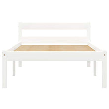 FAMIROSA Giroletto con 2 Cassetti Bianco in Massello di Pino 100x200 cm-0415