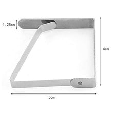 Zliger 20 Pezzo Fermatovaglia in Acciaio Inox Clip Tovaglie Tovaglia Copertura Morsetto Clip Metalliche Regolabili per Picnic Barbecue Buffets Food Feste Fai da Te Home And Outdoor Garden (Argento)