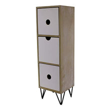 EliteKoopers - Mobiletto verticale a 3 cassetti, con gambe in filo metallico, per riporre oggetti in casa
