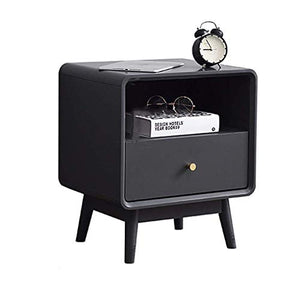 YGB Comodino Comodino in Legno Comodino con cassetti per Soggiorno Camera da Letto Comodino Vintage Shabby Comodino Comodino