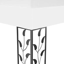 Oushome Gazebo con Tetto Doppio 3x4 m Bianco