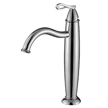 Sanlingo - Rubinetto miscelatore monocomando Sanlingo alto, per lavandino, modello: Kona, materiale: cromo massiccio