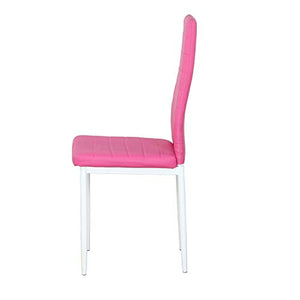 Set di 4 sedie Parson con schienale alto, in pelle sintetica impermeabile, per sala da pranzo, cucina, soggiorno