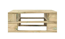 Pouf da giardino a pallet, poggiapiedi da giardino, decorazione in legno, per soggiorno, giardino, cortile, terrazza, 60 x 60 x 25 cm