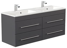 Mobile bagno Firenze 140 antracite satinato