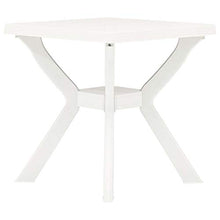 vidaXL Tavolo da Bistrò Pieghevole Robusto Durevole Leggero Elegante Tavola Giardino Pub Arredi per Esterni Bianco 70x70x72 cm in Plastica