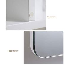 Solido Legno Bagno gabinetto Parete degli specchi Combinazione Irregolare Design HD Specchio Bagno Locker Mobili (Color : Left Mirror, Dimensione : 70cm)