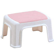 WYB Sgabello per Bambini Rosa Spesso Plastica Sgabello Basso Tavolino da caffè Sgabello Quadrato Sgabello Antiscivolo Poggiapiedi Adulto per Un Facile Impilamento Senza Occupare Spazio