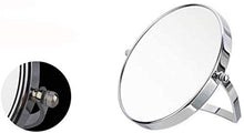 ZCM Specchio per Il Trucco, Specchio Portatile Pieghevole Desktop Duplex Specchio in Metallo Supporto A Parete Specchio di Bellezza Specchio Principessa