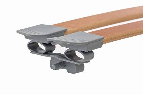 viglietti Ammortizzatori RINFORZATI sospensioni in Porta doghe Supporti per doghe in Sebs ricambi per Rete doghe ammortizzatori doghe mm 38 ad Un Perno (PZ 1 - Cuffia Lunga Grigio)