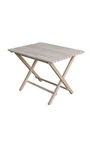 P&J - Tavolo pieghevole in legno (100/80 см, naturale)
