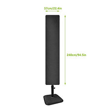 Custodia protettiva per ombrellone, custodia per ombrellone da giardino 210D Oxford, impermeabile, antipolvere, resistente ai raggi UV, con cinghia fissa e borsa per conservazione, 240 x 57 x 57 cm