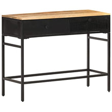 vidaXL Credenza 100x35x77 cm in Legno Massello di Mango Grezzo
