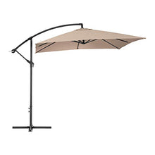 Uniprodo Ombrellone da Esterno Ombrello da Giardino Uni_Umbrella_SQ250CR (Crema, Rettangolare, 250 x 250 cm, 180 g/m2, Inclinabile)