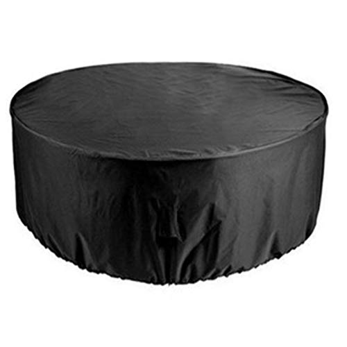 Fltaheroo Ampio Rivestimento Esterno per Mobili da Giardino Impermeabile Divano nel Vimini Oxford Proteggi Giardino Terrazza Pioggia Polvere di Neve Copertura Nera