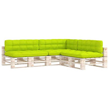 Buyounger Cuscini per Divano Pallet 2 pz Verde Brillante