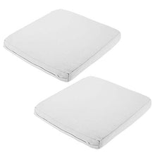 PICTURESQUE - Cuscini per sedia per divano, patio, cucina, sala da pranzo, ufficio, 45 x 45 cm, 2 pezzi, colore: Bianco