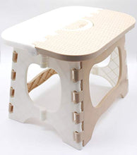 ZXCVB Sgabello Pieghevole,Superficie Antiscivolo,Salvaspazio,Facile da Trasportare,Molto Adatto per Cucina,Bagno E Outdoor,Adulti E Bambini Possono Usare,Beige