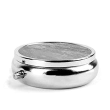 Scatola rotonda per medicina portatile, mini pillole in metallo, dispenser per pillole tascabili, borsa da viaggio, idea regalo