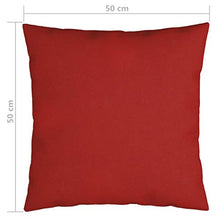 Buyounger Cuscini Decorativi 4 pz Rossi 50x50 cm in Tessuto