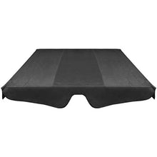 Tidyard Baldacchino di Ricambio per Dondolo da Giardino, Copertura di Ricambio Nero 226x186 cm