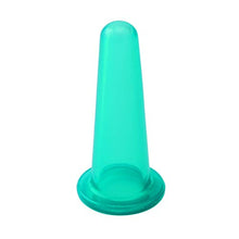 SZYZ 5Pcs Tazze per Massaggio facciale in Vaso per coppettazione in Silicone per Il Viso con Pennello per la Pulizia Verde