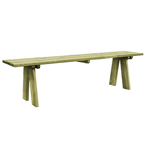 Lyrlody- Panche da giardino, in legno, per patio, parco, portico, sedia lunga, FSC, impregnata in legno di pino, sedia da giardino per esterni, per cortile contemporaneo, 170 x 38 x 45 cm