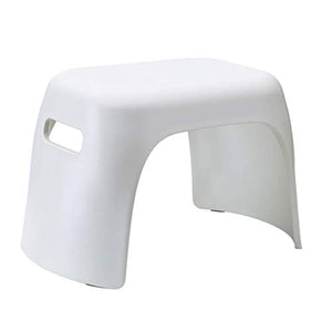 Mobili per la casa e Giardino Toilette da Bagno Bianca Sgabello da Toilette in plastica Antiscivolo per Il Bagno Vasca da Bagno Squat Step, Resistente Max.50kg Ottomani da Cucina