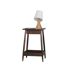 GXT WGZ- Comodino Camera Locker, Camera da Letto Comodino, Soggiorno Locker, Living Room Divano Fianco del Mobile (Color : Walnut Color)