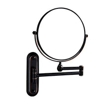 Nero Specchio Ingranditore da Parete 10X, Specchio Double Face Ingrandimento X 10 Cosmetico da Trucco per Make up da Parete