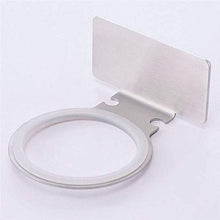 Allettare I titolari Asciugacapelli Asciugacapelli Rack Oro Holder Bagno Holder Vasca di stoccaggio con Ventosa (Colore: Silver)
