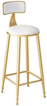 HTDZDX Sgabelli di Barra con Sedile Morbido Velluto, Contatore Barra Altezza Sedia, Stile Contemporaneo Metallo Sgabelli Pub Sedie (Size : 75cm)