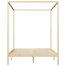 FAMIROSA Giroletto con Baldacchino 2 Cassetti in Legno di Pino 180x200 cm-0350
