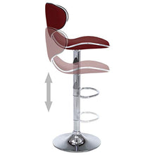 vidaXL Sgabelli da Bar 2 pz Rosso Vino in Similpelle