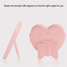 Serious Lamp Specchio di Bellezza per Trucco a Forma di Cuore a LED Ragazza Portatile Regalo Specchio Trucco Riempire Luce Specchio Pieghevole