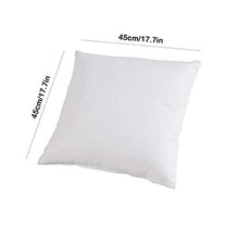 JKKJ - Cuscino per letto con inserti per testiera e testiera, in tessuto non tessuto con inserti in tessuto di lana, 45 x 45 cm, colore: Bianco