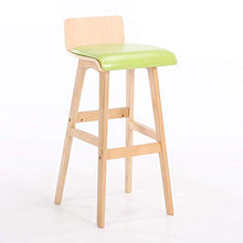 ZEH Sedia da Ufficio Sgabello da Bar, Ristorante Seggiolone Multifunzionale in Legno massello a Barre in Legno Sgabello Bar da Cucina Moda Alta Sgabello Sedia Girevole (Colore: Bianco) FACAI