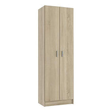 Fores Diseño s.l. Kawai S01 Armadio Multiuso, 58,5X37X180 H cm, Rovere Spazzolato, Melamina, melammina