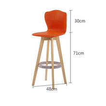 LF- Bar Stool Bar Stool Moda Creativa Bar Chair Casa Schienale Alto Seggiovia Bar Stool Rotante ad Alta Sgabello Sgabello Colazione Ristorante Ascensore Sgabello semplicità (Color : White)